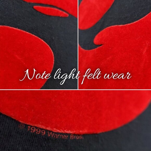 Thundercats Vintage T-Shirt Felt Logo 90s Delta 1999 Warner Bros. Large - Picture 7 of 11